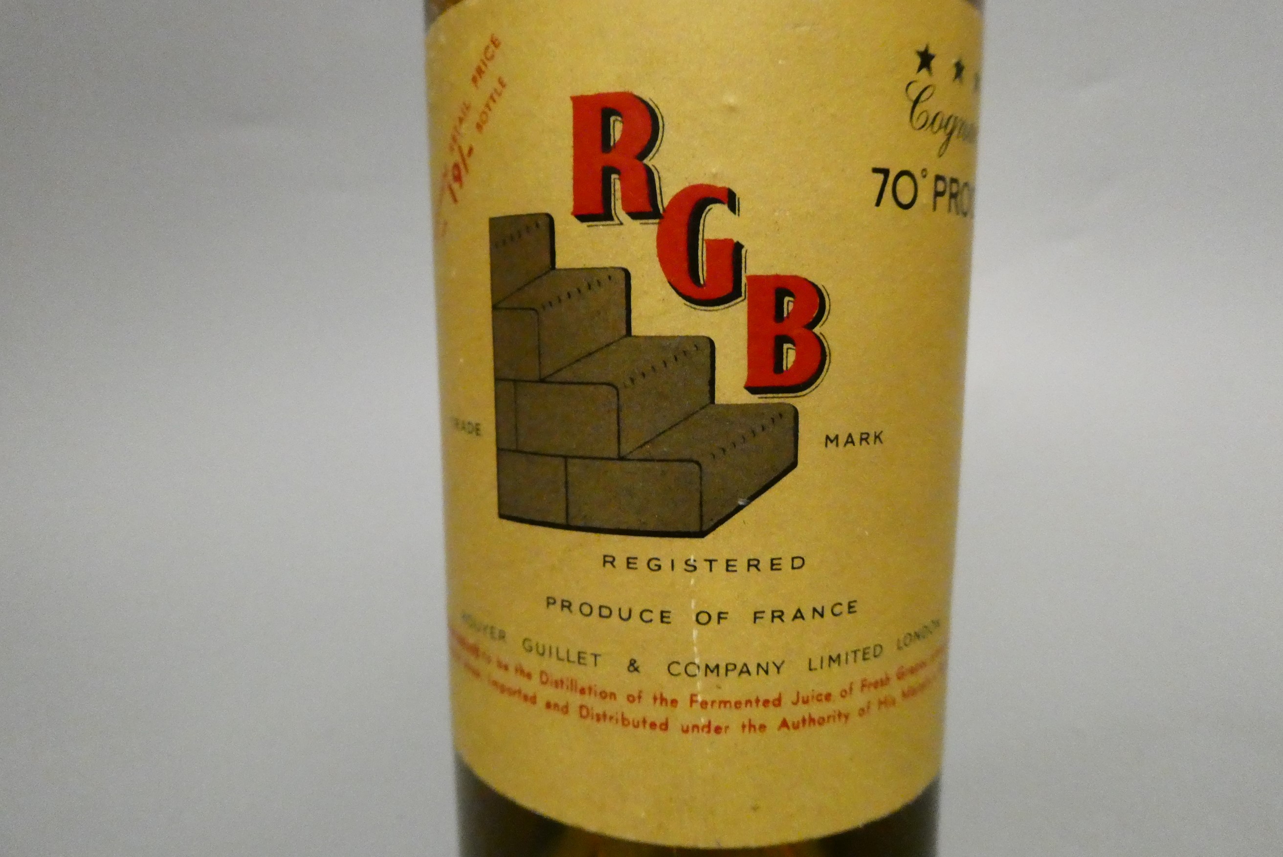 Rouyer Guillet & Co. Ltd. RGB 1947 cognac 70° proof, half bottle (Est. plus 24% premium inc. VAT) Image