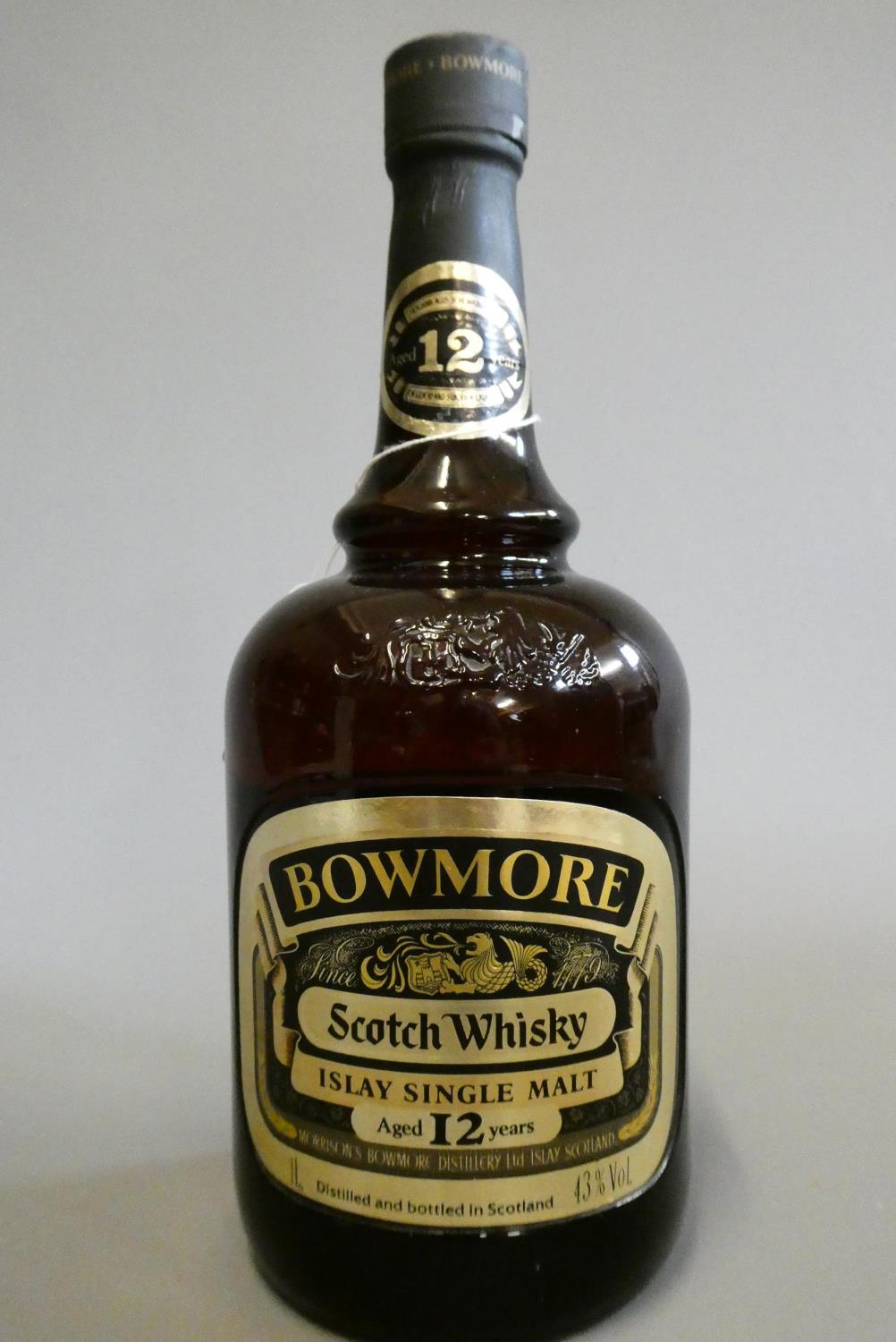 Bowmore 12yr old Islay single malt whisky, 1litre, 43% (Est. plus 24% premium inc. VAT) Image