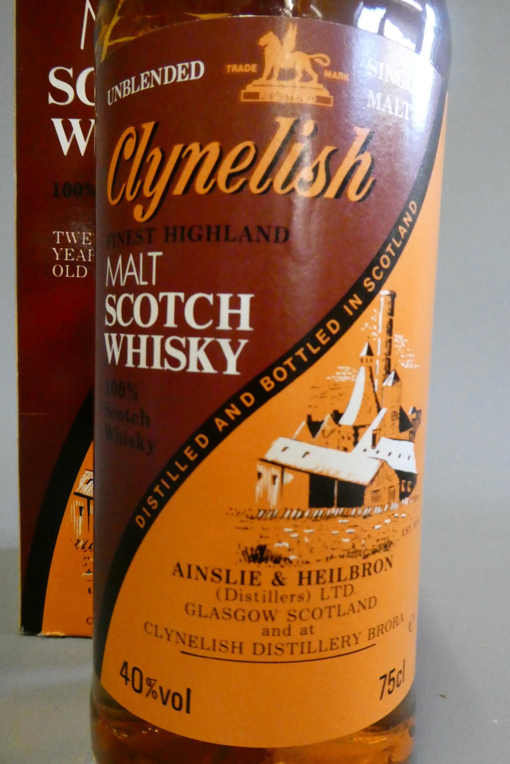 Clynelish 12yr old finest Highland malt Scotch whisky, Ainslie & Heilbron Ltd., Brora, 75cl, 40%, Image
