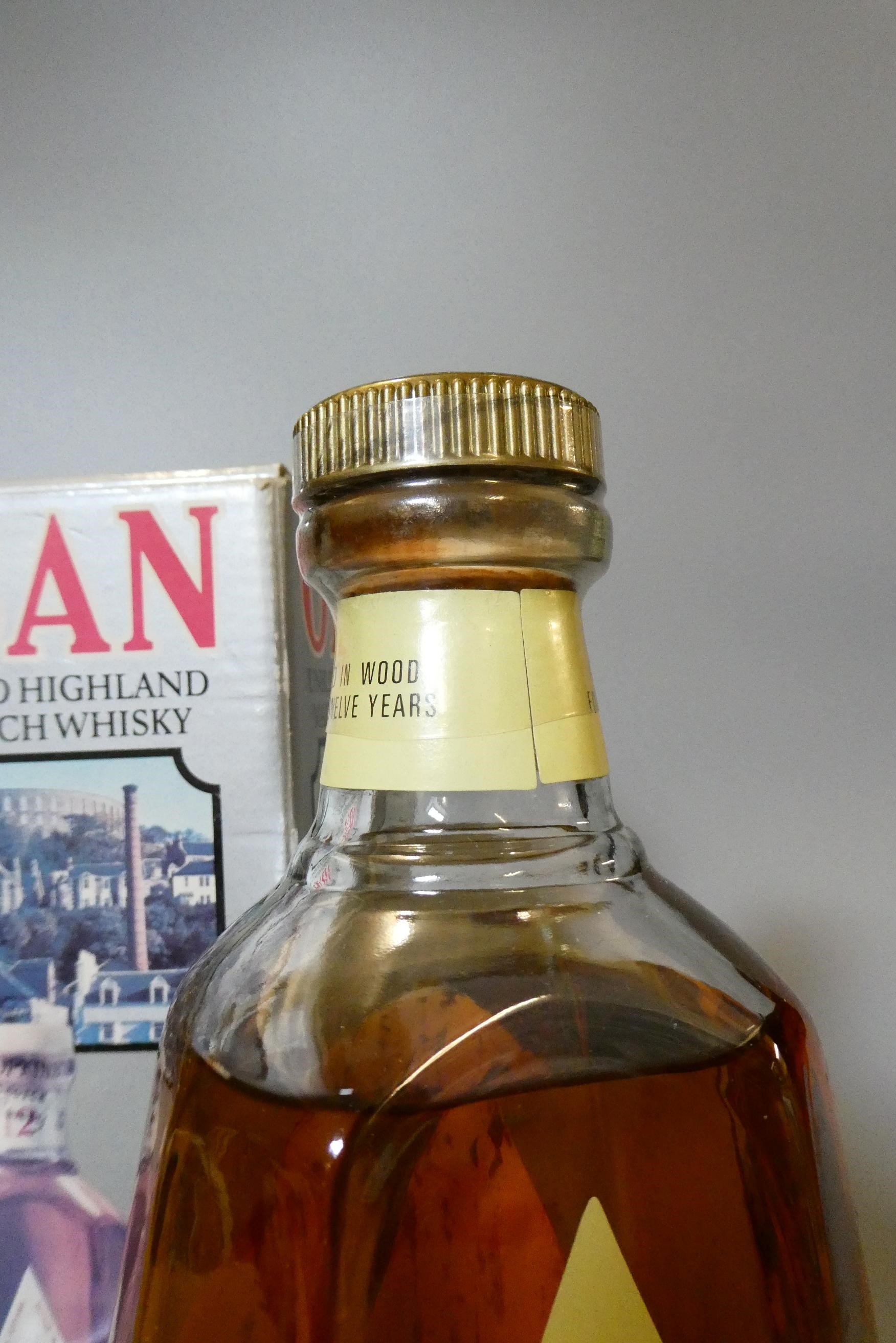Oban 12yr old Highland malt Scotch whisky, in diamond decanter bottle, 75cl, 40%, boxed (Est. plus Image