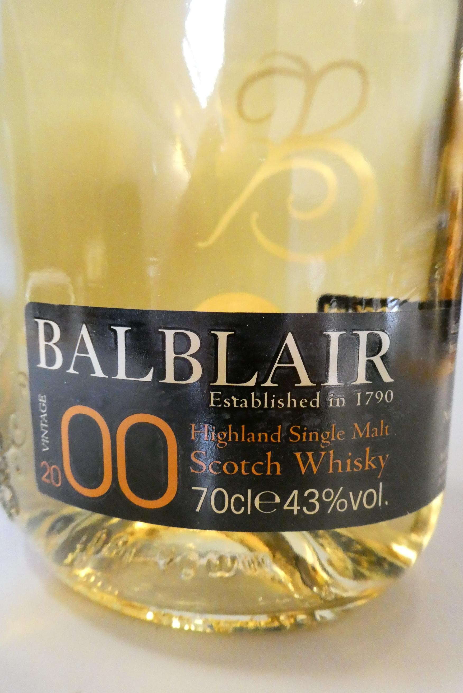 Balblair 1st release Highland single malt whisky, 2000 vintage, 70cl, 43%, boxed (Est. plus 24% Image