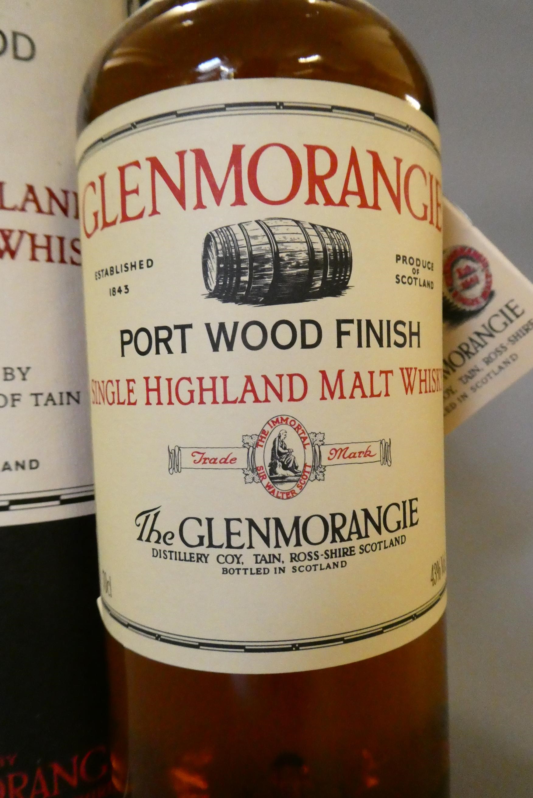 Glenmorangie Port Wood Finish single Highland malt whisky, 70cl, 40%, in tube (Est. plus 24% premium Image