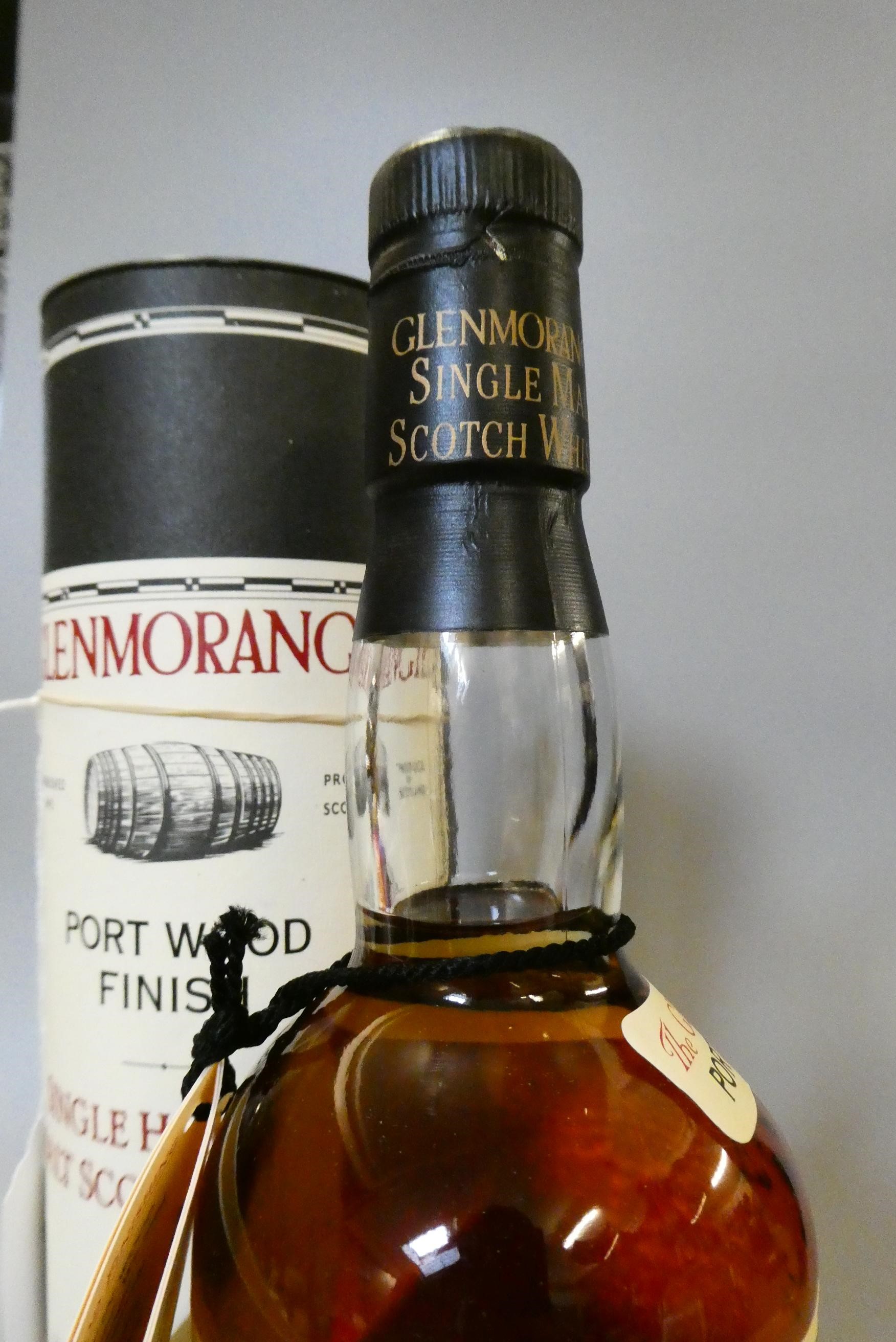 Glenmorangie Port Wood Finish single Highland malt whisky, 70cl, 40%, in tube (Est. plus 24% premium Image