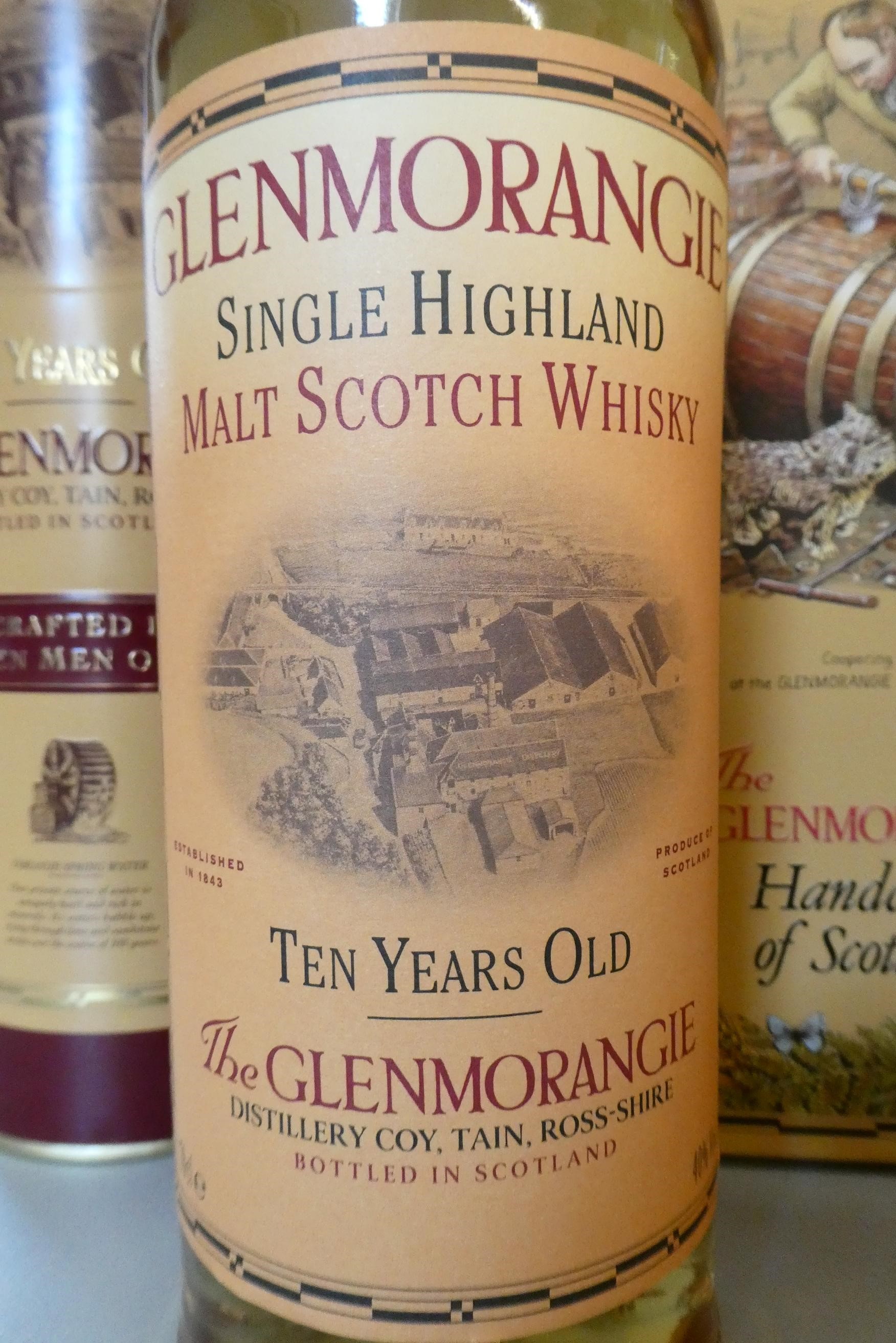 Two bottles Glenmorangie 10yr old single Highland malt Scotch whisky, one 75cl, one 70cl, both 40% Image