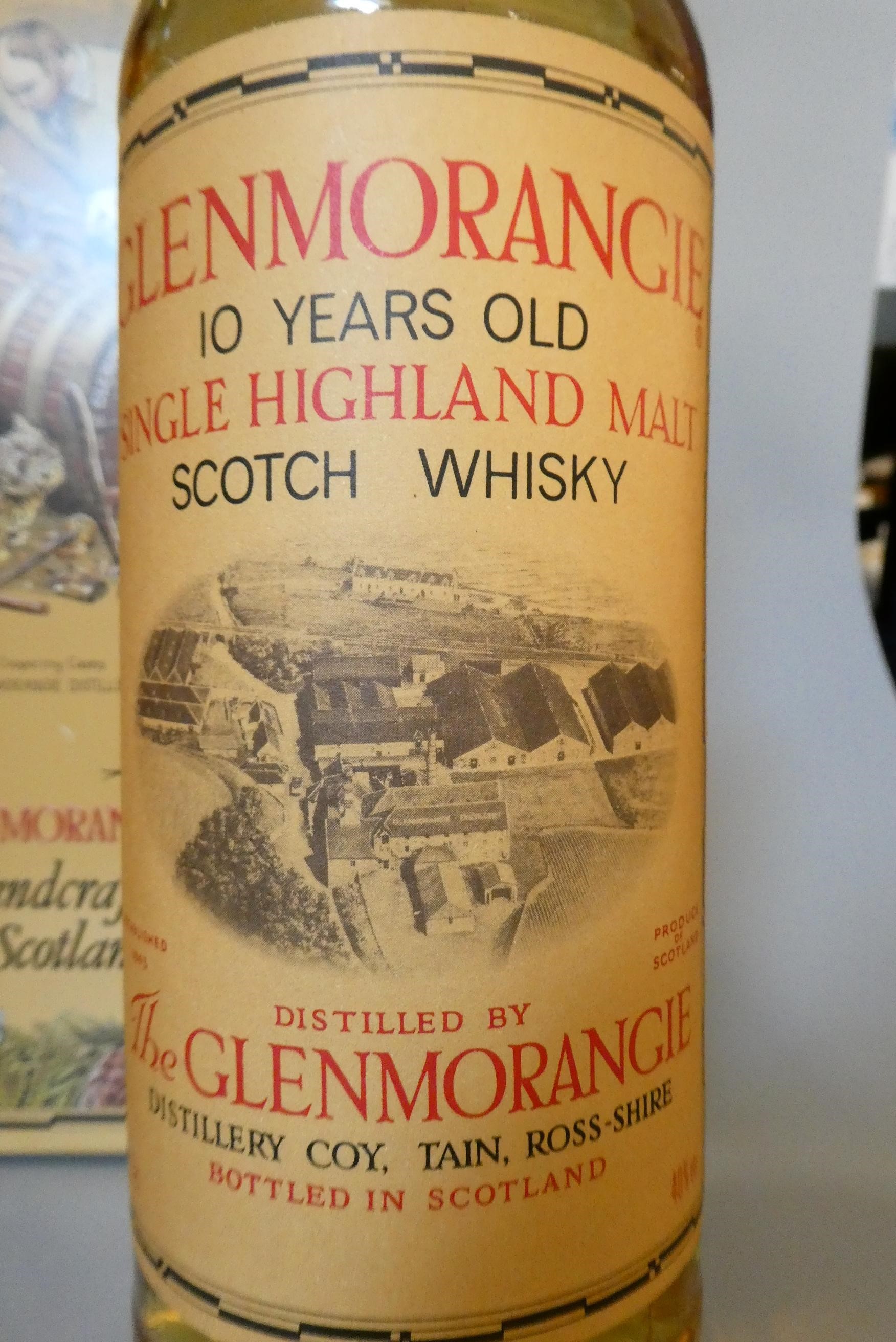 Two bottles Glenmorangie 10yr old single Highland malt Scotch whisky, one 75cl, one 70cl, both 40% Image