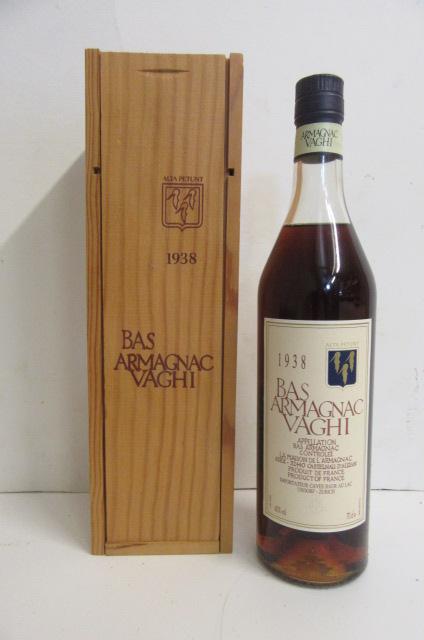 One bottle 1938 Bas Armagnac Vaghi Image