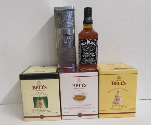 Two Bells pottery decanters to commemorate Christmas 1998 and 2007 Image