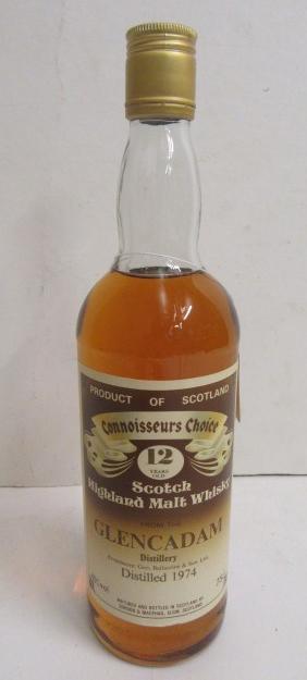 One bottle Glencodam 12 year old Connoisseurs Choice Single Malt Whisky Image