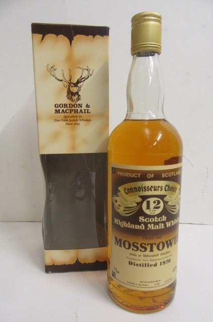 One bottle Mosstowie 12 year old Connoisseurs Choice Single Malt Whisky Image