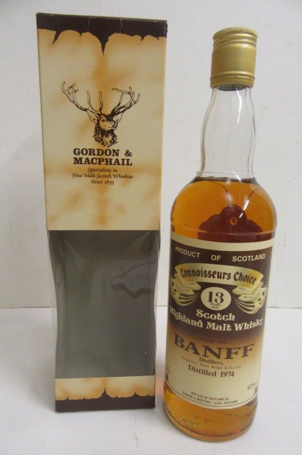 One bottle Banff 13 year old Connoisseurs Choice Single Malt Whisky Image
