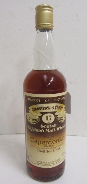 One bottle Caperdonich 17 year old Connoisseurs Choice Single Malt Whisky Image