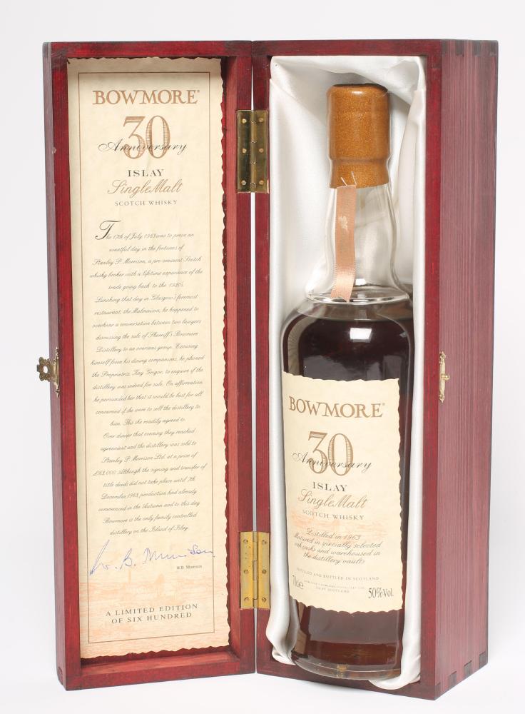 One bottle Bowmore 30th Anniversary Islay Single Malt Image
