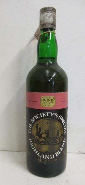 One bottle 1970s The Society's Finest Special Highland Blend of North British Distillery and 40% Image