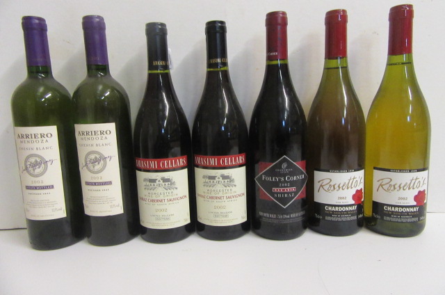 Two bottles 2002 Rossetto's Chardonnay Image