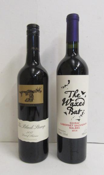 Six bottles 2016 "The Waxed Bat" Shiraz Cabernet Sauvignon Malbec (Argentina) Image