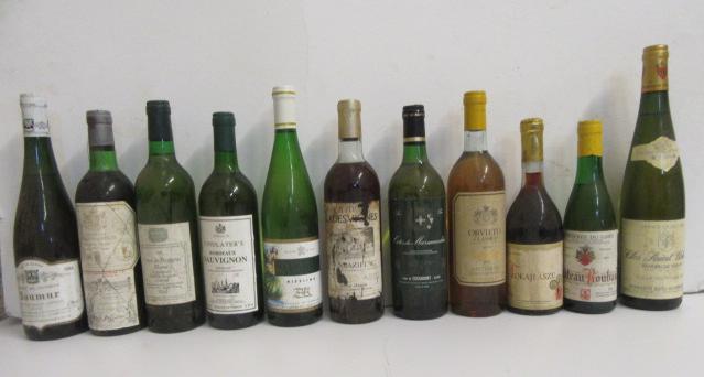 Five bottles various French white wine Image