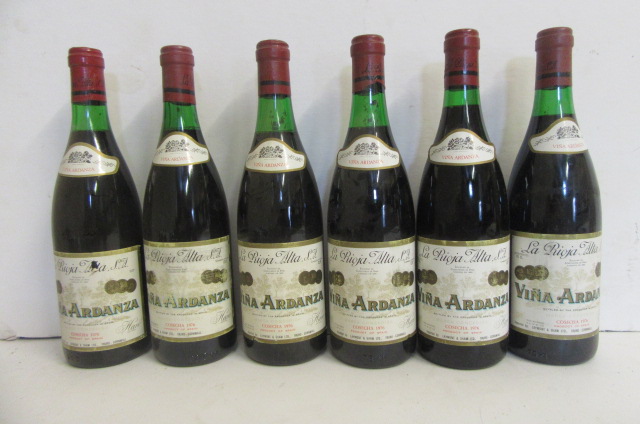 Six bottles 1976 Vina Ardanza Image