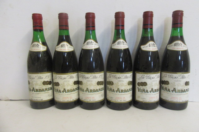Six bottles 1976 Vina Ardanza Image