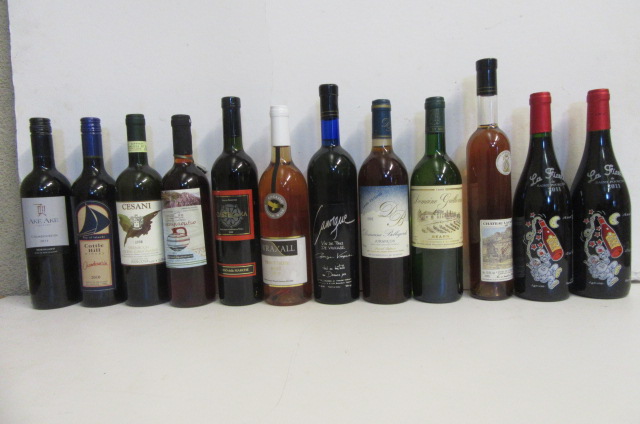 Six bottles French and six other bottled wines comprising two bottles 2011 La Ficelle de Saint Image