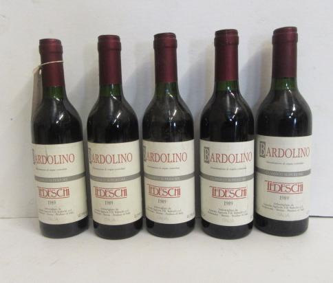 Five half bottles 1989 Bardolino Tedeschi Classico Superiore (Italy) Image