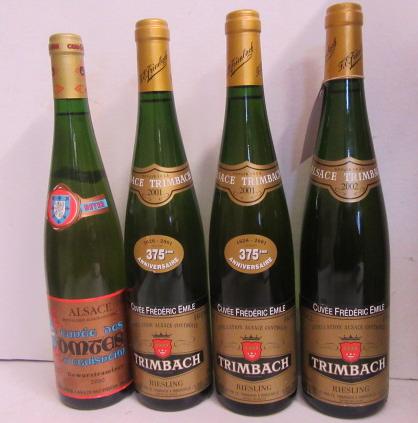 Three bottles 2001 Cuvee Frederic Emile Image