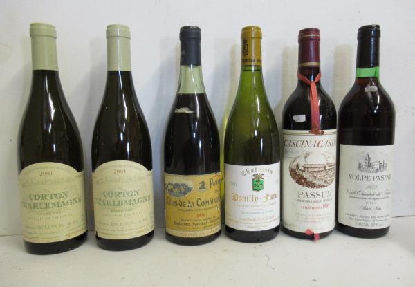 Two bottles 2001 Corton Charlemagne Image