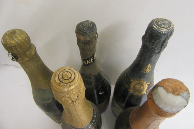 Five bottles sparkling wine comprising one bottle each of Saint Honore Brut Image