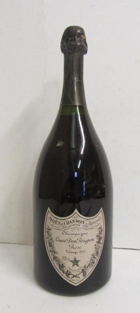One magnum 1971 Moet et Chandon Dom Perignon Rose Champagne Image