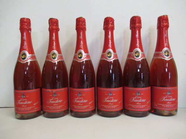 Six bottles Cava Faustino Brut Rose Image