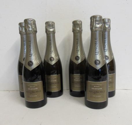 Six half bottles A.R. Lenoble Brut Champagne "Cuvee Intense" Image