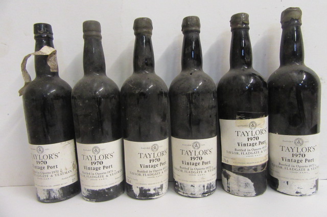 Six bottles 1970 Taylor's Image