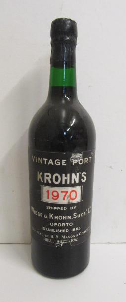 One bottle 1970 Krohn's Image