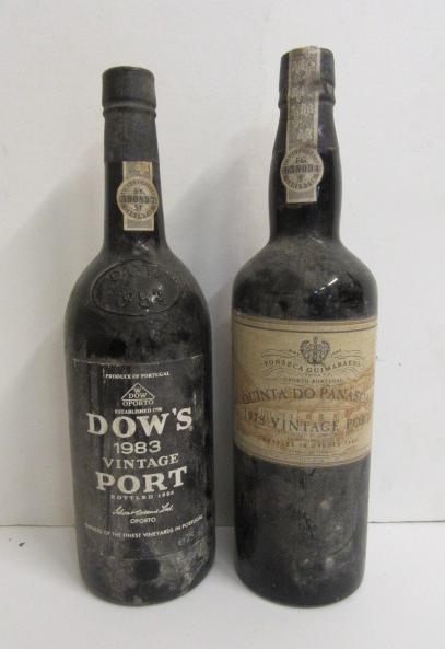 One bottle 1978 Fonseca Quinta Do Panascal and one bottle 1983 Dow's Image