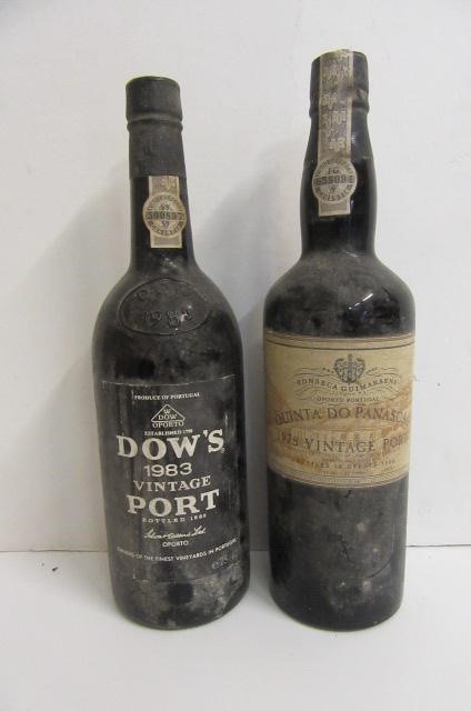 One bottle 1978 Fonseca Quinta Do Panascal and one bottle 1983 Dow's Image
