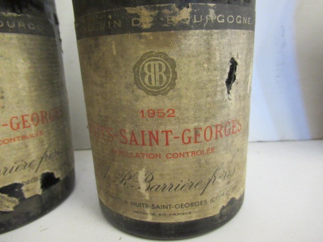 Four bottles 1952 Nuits-Saint Georges Image