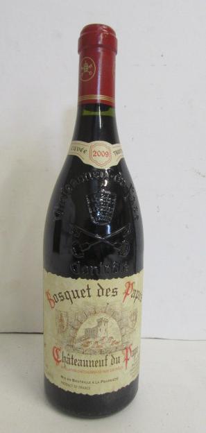 Six bottles 2009 Chateauneuf du Pape Image
