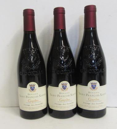 Three bottles 2013 Gigondas Domaine Saint-Francois-Xavier Prestige des Dentelles Image