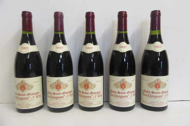Five bottles 2002 Nuits-St-Georges Image