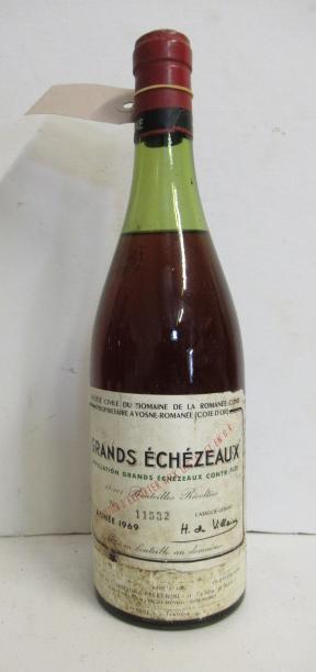 One bottle 1969 Grands Echezeaux Romanee-Conti No.11532 Image