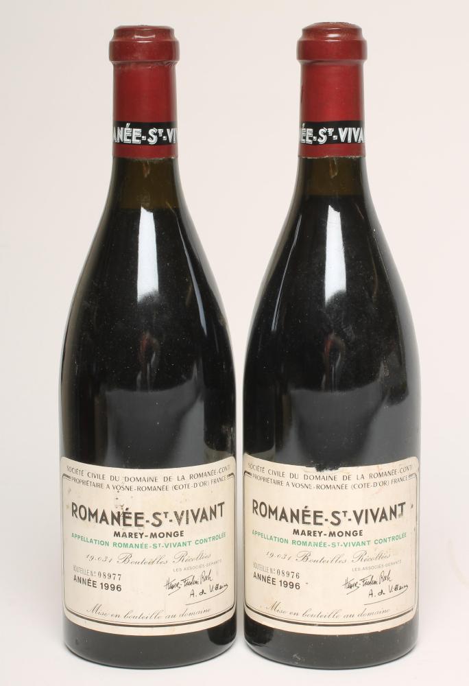 Two bottles 1996 Romanee-St-Vivant Marey-Mouge Image