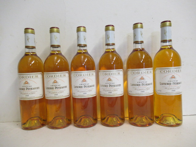 Six bottles 1988 Chateau Lafaurie-Peyraguey Image