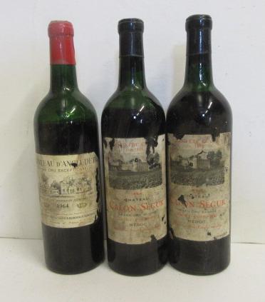 One bottle 1964 Chateau Angludet Image