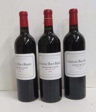 Three bottles 2005 Chateau Haut-Bailly Image