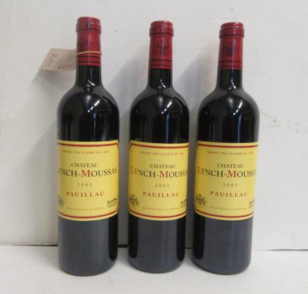 Three bottles 2005 Chateau Lynch-Moussac Image