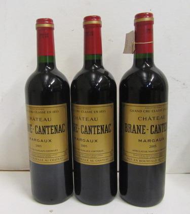 Three bottles 2005 Chateau Brane-Catenac Image