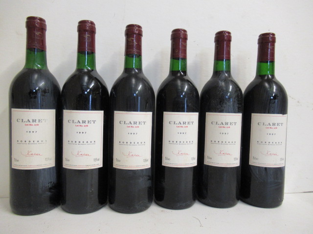 Six bottles 1997 Claret Lot No 278 Image