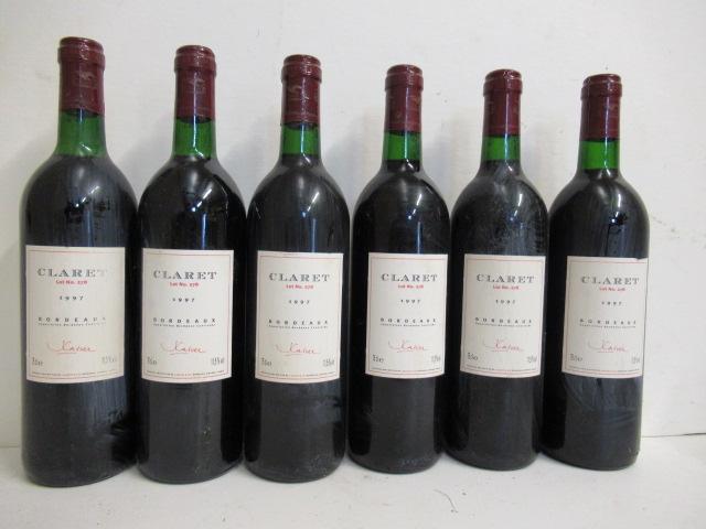 Six bottles 1997 Claret Lot No 278 Image