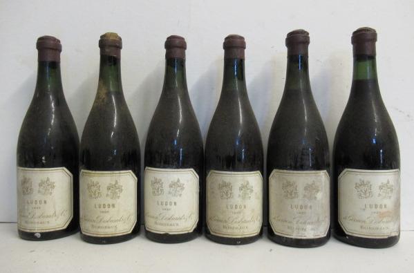Six bottles 1928 Ludon Bordeaux de Gernon Desbarats Image