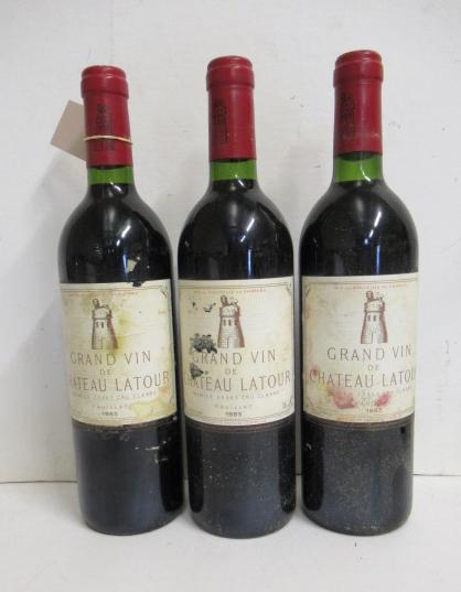 Three bottles 1983 Chateau Latour Image