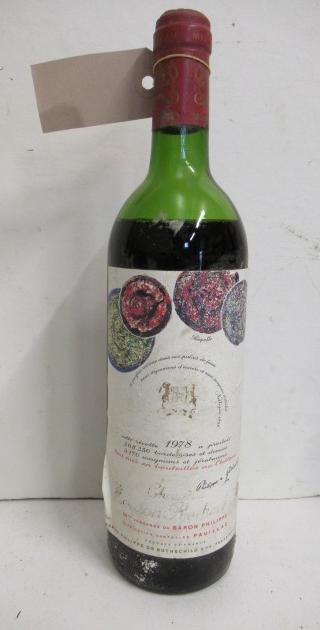 One bottle 1978 Chateau Mouton Rothschild Image